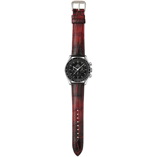 Full Grain Crocodile Leather - Black