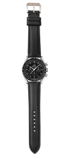 画像をギャラリービューアに読み込む, ブッテーロレザー腕時計ストラップ –ブラック