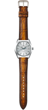 画像をギャラリービューアに読み込む, クロコダイルレザー腕時計ベルト - バーントチェスナット