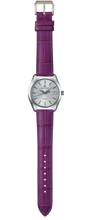 画像をギャラリービューアに読み込む, クロコダイルレザー腕時計ストラップ – パープル