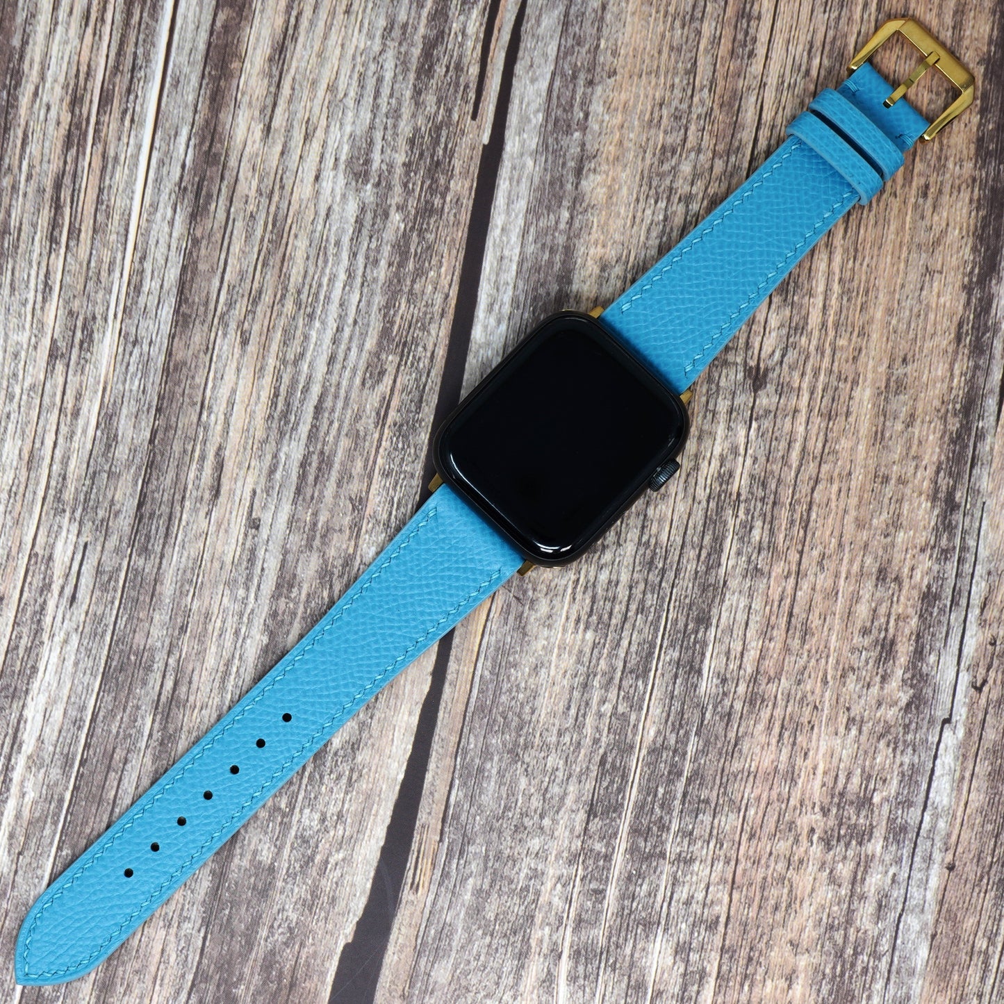 Apple Watch ストラップ - エプソムレザー - ティファニーブルー