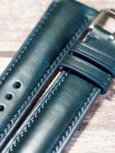 画像をギャラリービューアに読み込む, ブッテーロレザー腕時計ストラップ – ディープティール