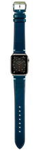 画像をギャラリービューアに読み込む, コードバンレザー 腕時計ベルト - ティールブルー
