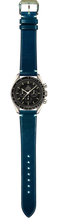 画像をギャラリービューアに読み込む, コードバンレザー 腕時計ベルト - ティールブルー