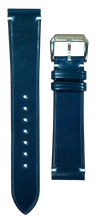 画像をギャラリービューアに読み込む, コードバンレザー 腕時計ベルト - ティールブルー