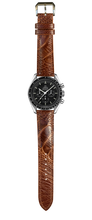 画像をギャラリービューアに読み込む, オーストリッチレッグレザー 腕時計ベルト - ルイボスティー