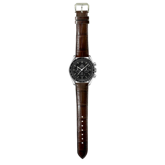 Full Grain Crocodile Leather - Brown