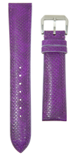 画像をギャラリービューアに読み込む, カーブスネークスキン 腕時計ベルト - パープル