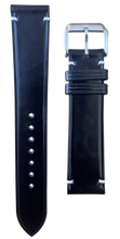 画像をギャラリービューアに読み込む, コードバンレザー 腕時計ベルト -ブラック