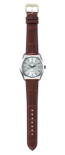画像をギャラリービューアに読み込む, クロコダイルレザー 腕時計ベルト - バーガンディ