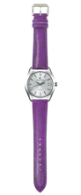 画像をギャラリービューアに読み込む, カーブスネークスキン 腕時計ベルト - パープル