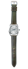 画像をギャラリービューアに読み込む, バダラッシィワックスレザー 腕時計ベルト - オリーブグリーン