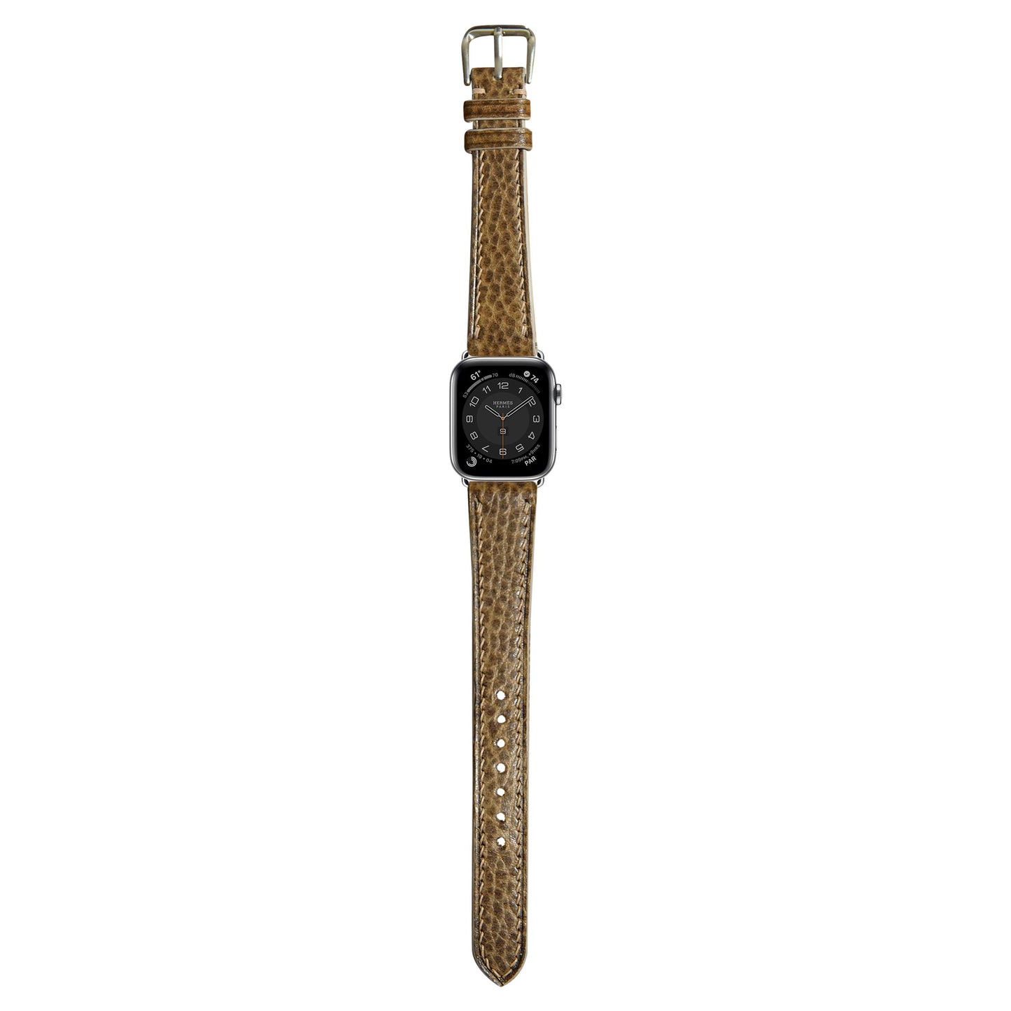 ドラーロレザー 腕時計ベルト - グレー