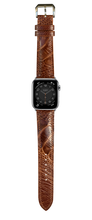 画像をギャラリービューアに読み込む, オーストリッチレッグレザー 腕時計ベルト - ルイボスティー