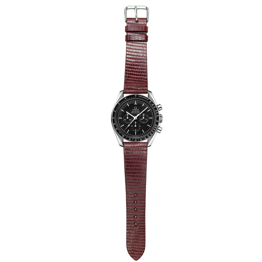 Full Grain Lizard Leather - Red