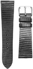 画像をギャラリービューアに読み込む, リザードレザー 腕時計ベルト - ブラック