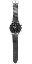 画像をギャラリービューアに読み込む, リザードレザー 腕時計ベルト - ブラック