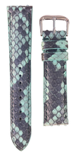 画像をギャラリービューアに読み込む, スネークスキン 腕時計ベルト - グリーン