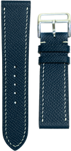 画像をギャラリービューアに読み込む, エプソムレザー 腕時計ベルト - ネイビー