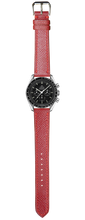 画像をギャラリービューアに読み込む, エプソムレザー 腕時計ベルト - レッド