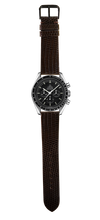 画像をギャラリービューアに読み込む, リザードレザー 腕時計ベルト - ダークブラウン