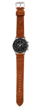 画像をギャラリービューアに読み込む, スエードレザー 腕時計ベルト - ダークブラウン