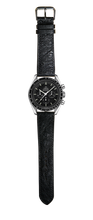 画像をギャラリービューアに読み込む, オーストリッチレザー 腕時計ベルト - ブラック
