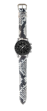 画像をギャラリービューアに読み込む, スネークスキン 腕時計ベルト - ホワイト