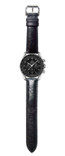 画像をギャラリービューアに読み込む, オーストリッチレッグレザー 腕時計ベルト - ブラック