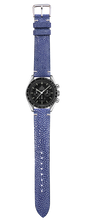 画像をギャラリービューアに読み込む, エイ革 腕時計ベルト - ブルー