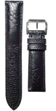 画像をギャラリービューアに読み込む, オーストリッチレッグレザー 腕時計ベルト - ブラック