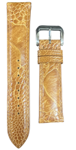 画像をギャラリービューアに読み込む, オーストリッチレッグレザー 腕時計ベルト - ライトブラウン