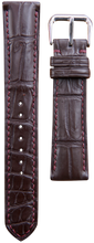 Load image into Gallery viewer, Full Grain Crocodile Leather - Brown