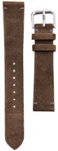 画像をギャラリービューアに読み込む, スエードレザー 腕時計ベルト - ダークグレー