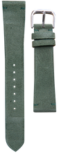 画像をギャラリービューアに読み込む, スエードレザー 腕時計ベルト - グリーン