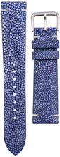 画像をギャラリービューアに読み込む, エイ革 腕時計ベルト - ブルー