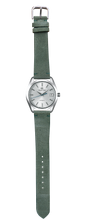 画像をギャラリービューアに読み込む, スエードレザー 腕時計ベルト - グリーン