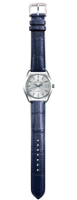 画像をギャラリービューアに読み込む, クロコダイルレザー 腕時計ベルト - ダークブルー