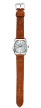 画像をギャラリービューアに読み込む, スエードレザー 腕時計ベルト - ダークブラウン