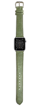 画像をギャラリービューアに読み込む, マヤレザー 腕時計ベルト - ダークグリーン