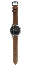 画像をギャラリービューアに読み込む, サメ革 腕時計ベルト - ブラウン