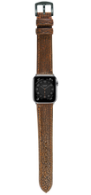 画像をギャラリービューアに読み込む, サメ革 腕時計ベルト - ブラウン
