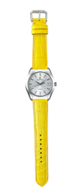 画像をギャラリービューアに読み込む, クロコダイルレザー 腕時計ベルト - イエロー