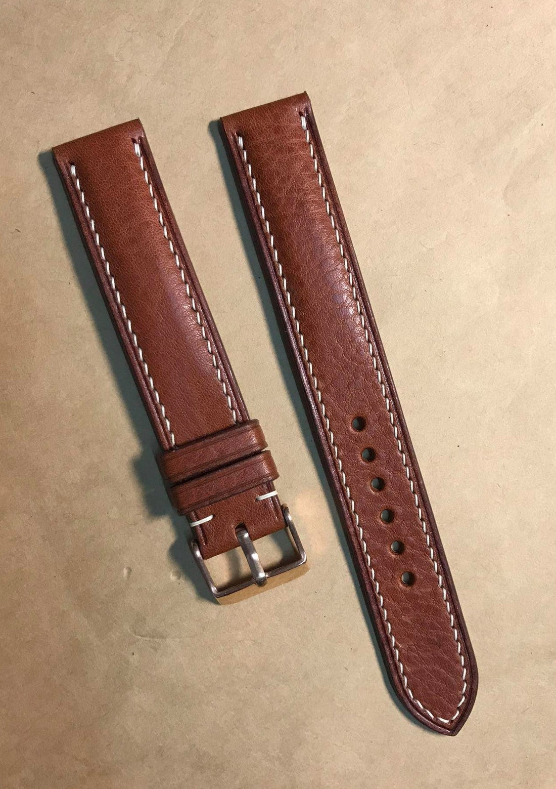 Minerva Box Leather Strap for Omega Watch