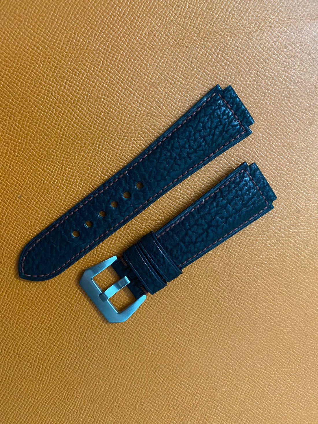 Shark Skin Leather Watch Band for Lange und Söhne Zeitwerk