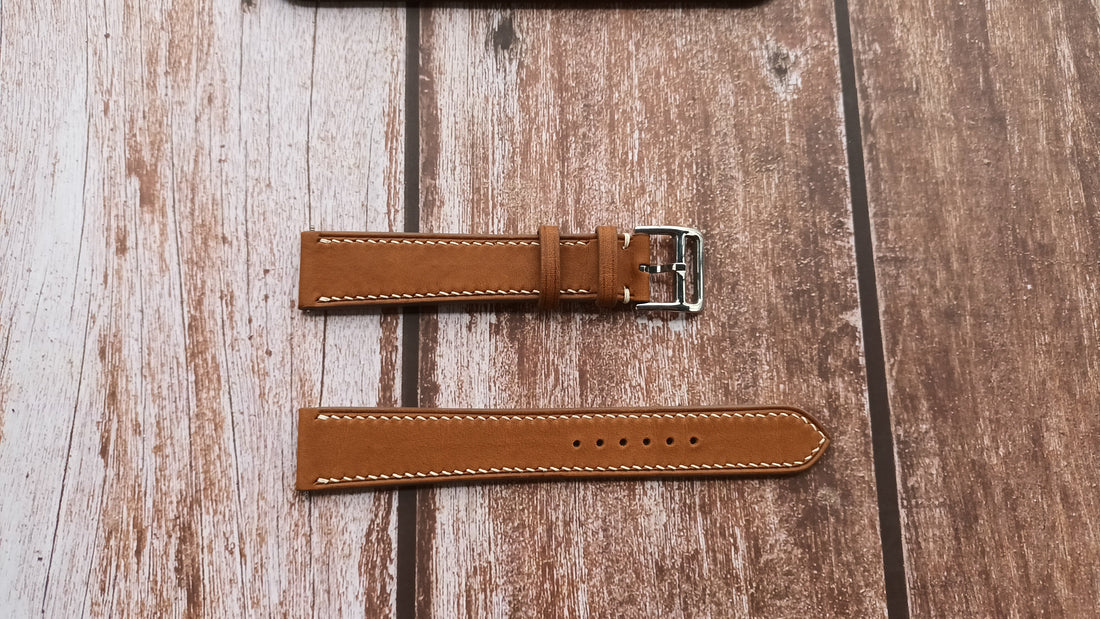 Brown Barenia Leather Strap For Victorinox Alliance Sport Chronograph Model #241826 Watch