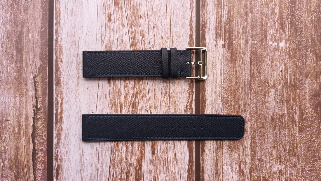 Navy Epsom Leather Strap For Citizen BU2070-12L Watch