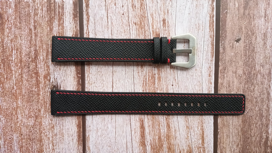 Black Epsom Leather Strap For Citizen Promaster Watch