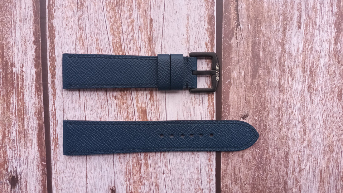 Navy Epsom Leather Strap For TW Steel SVS310 Watch