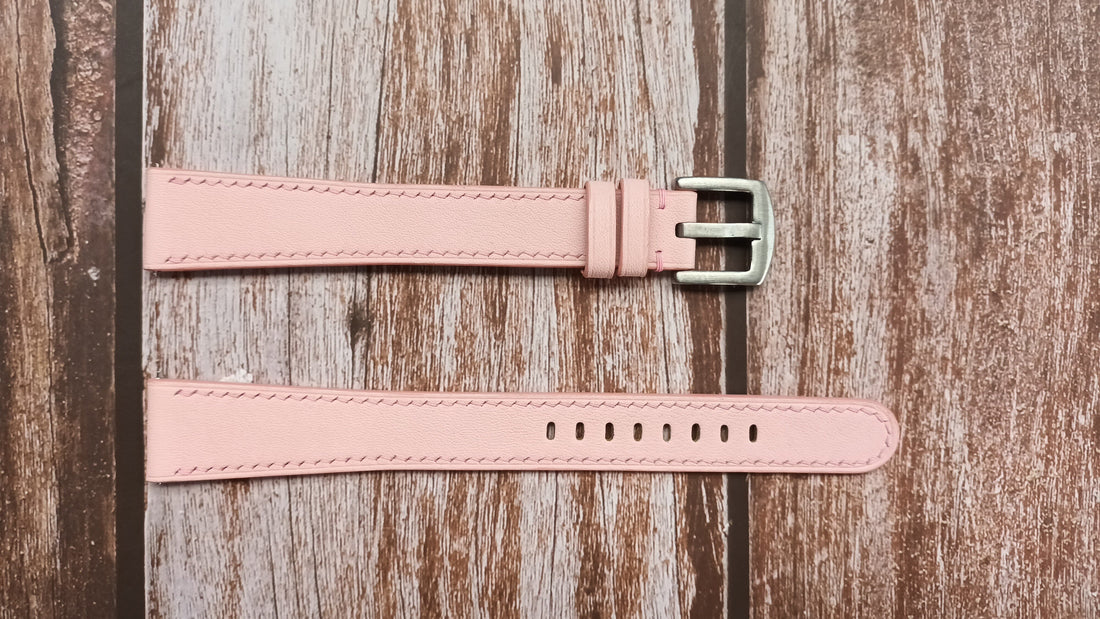 Pink Swift Leather Strap For Samsung Galaxy Watch 4
